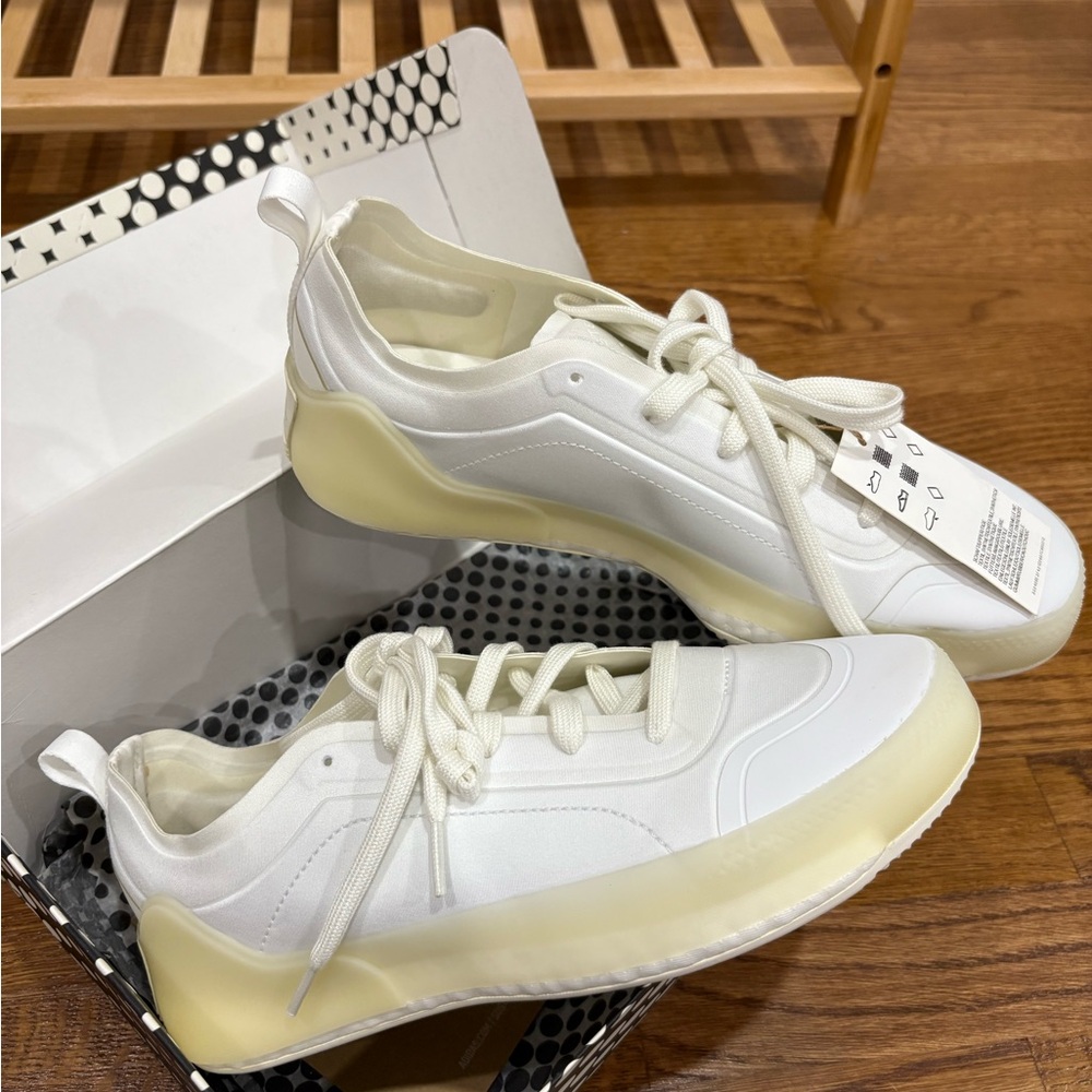 Adidas by Stella McCartney aSMC Treino White Cream Sneakers with Chunky Sole